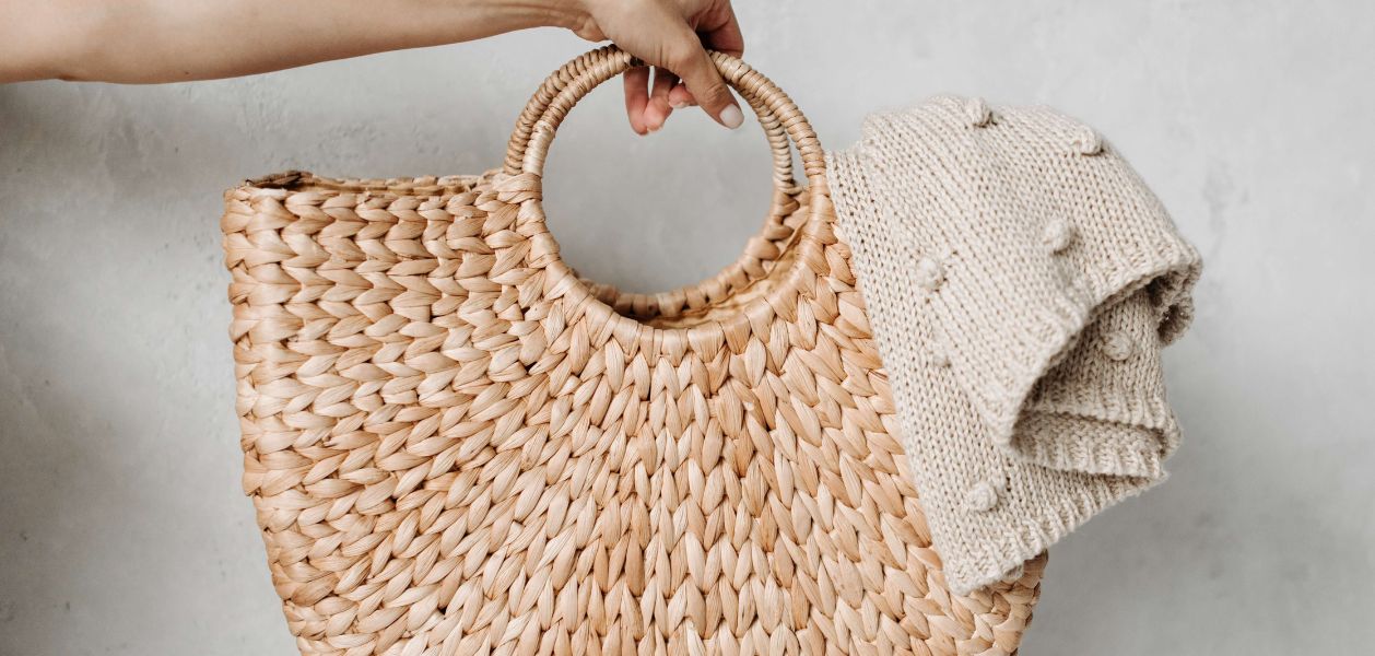 Women holding basket